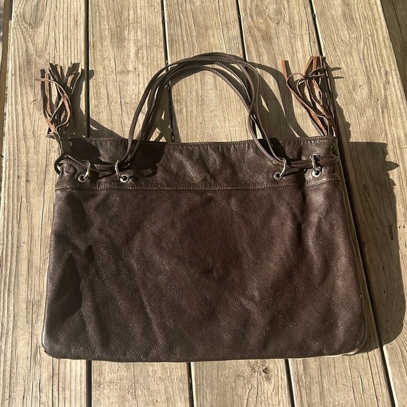 PlusBag Italy Zebra Haircalf Leather Western Tote shoulder bag Boho Cowgirl Chic - Picture 7 of 11